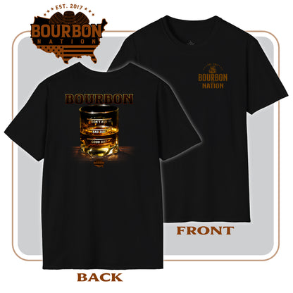 "Good Day-Bad Day" short sleeve black t-shirt